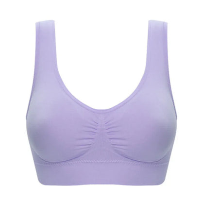 Sexy women push up  BREAST   bra big size backless  bras plus size wireless brassiere breathable seamless bra 1pcs wfws01