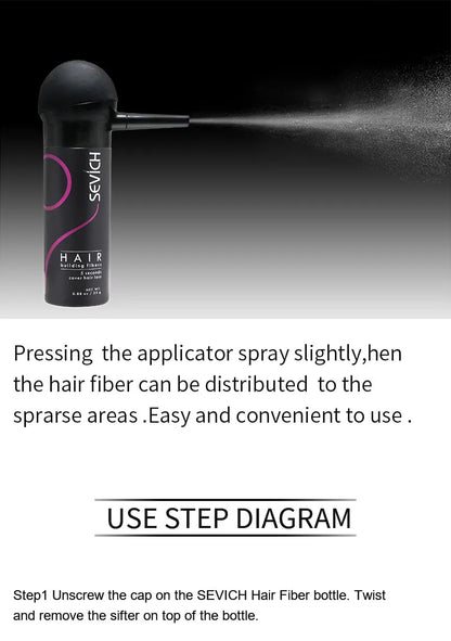 Sevich Hair Building Fiber Applicator Apply to Brand Fiber Bottle Series Easy to Use Hair Sprays Nozzle Pump Hair Loss Product
