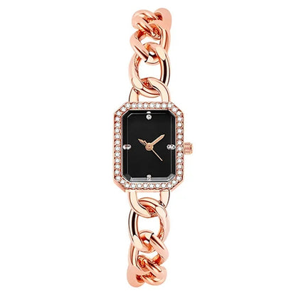 Luxury Classic Style Rectangular Women's Quartz Watch