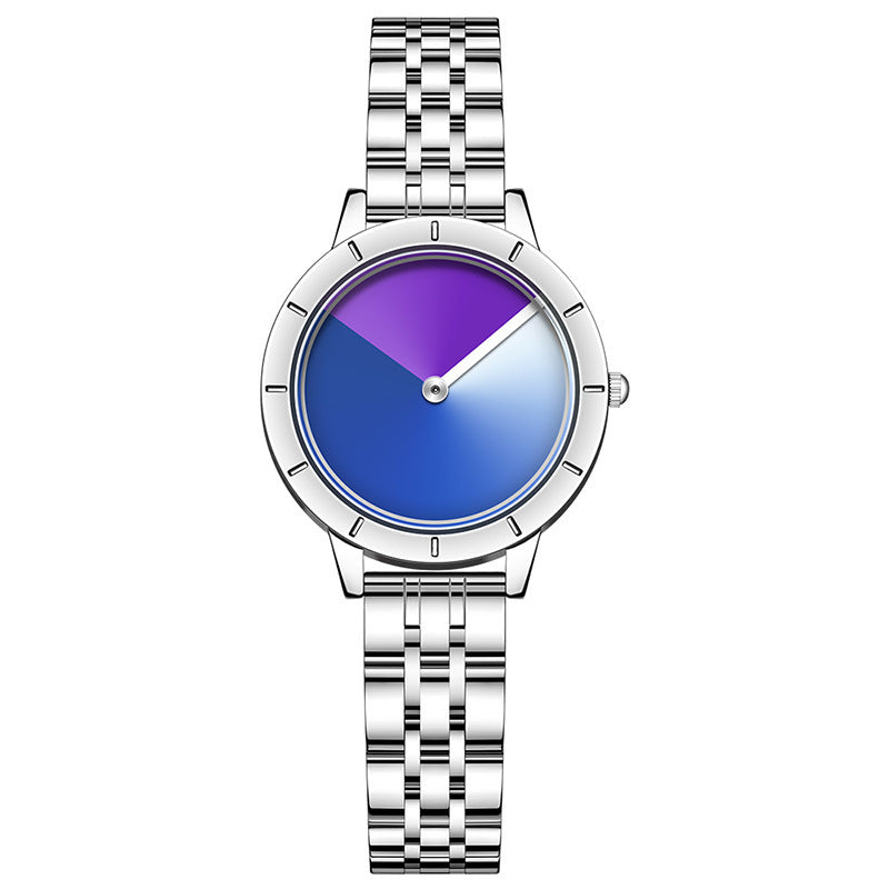 Women's Quartz Watch With Advanced Gradient Dial Fashion Design