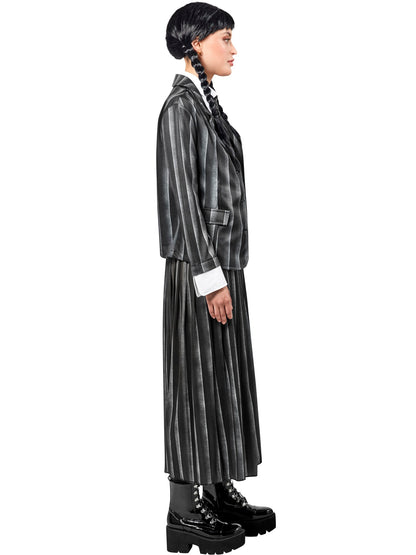 Women's Wednesday Addams Nevermore Academy Black School Uniform Costume