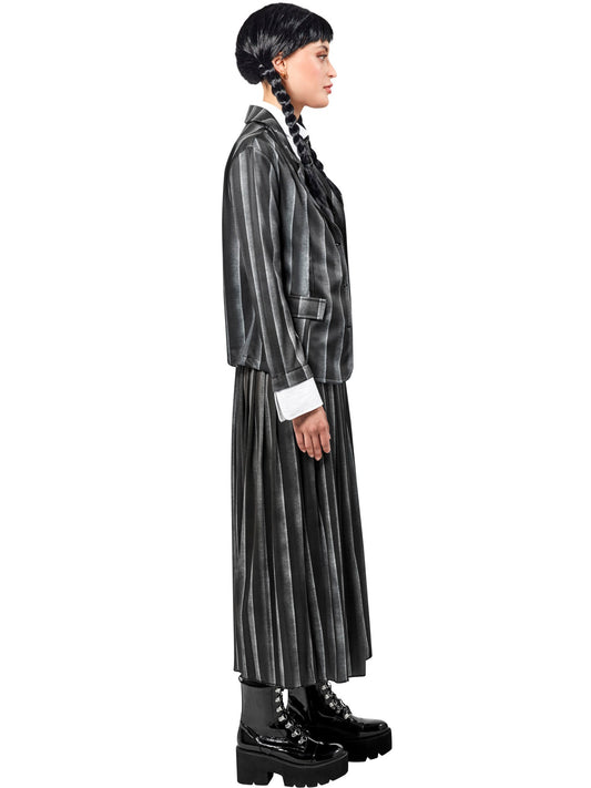 Women's Wednesday Addams Nevermore Academy Black School Uniform Costume