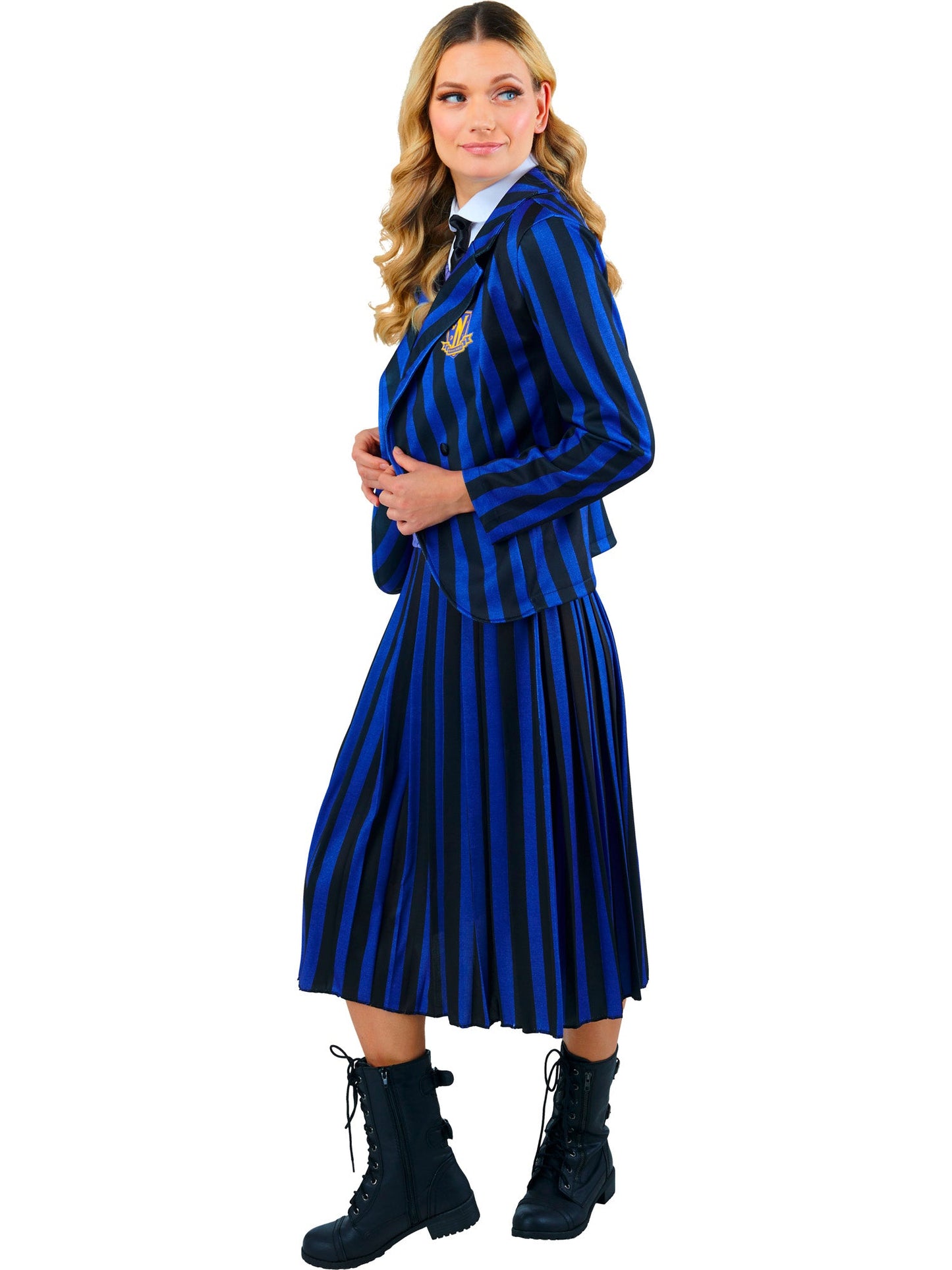 Women's Wednesday Nevermore Academy Purple School Uniform Costume