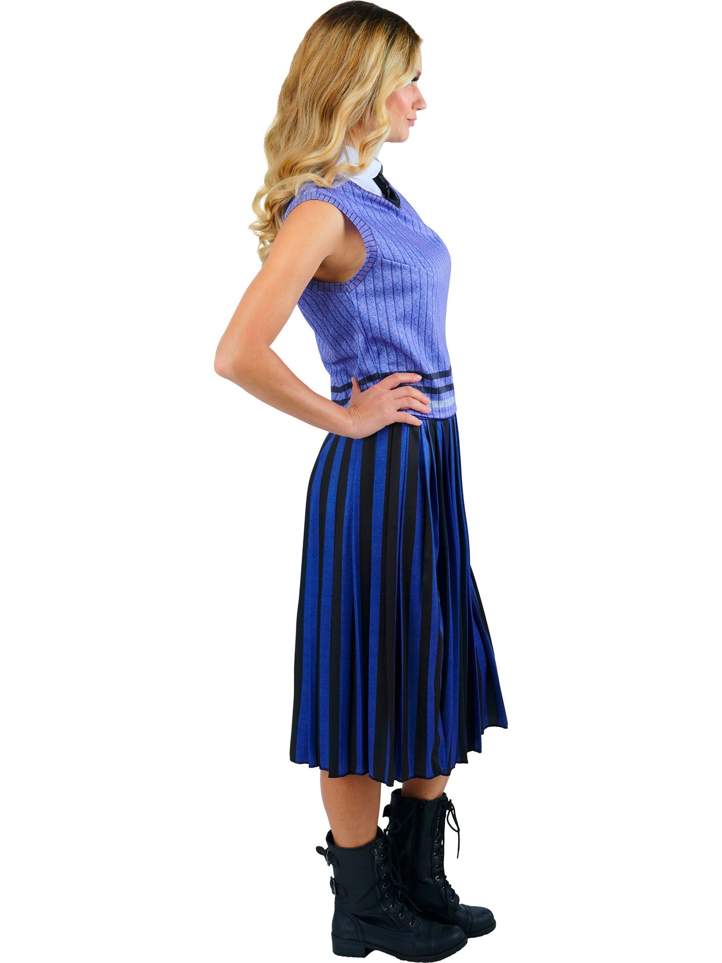 Women's Wednesday Nevermore Academy Purple School Uniform Costume