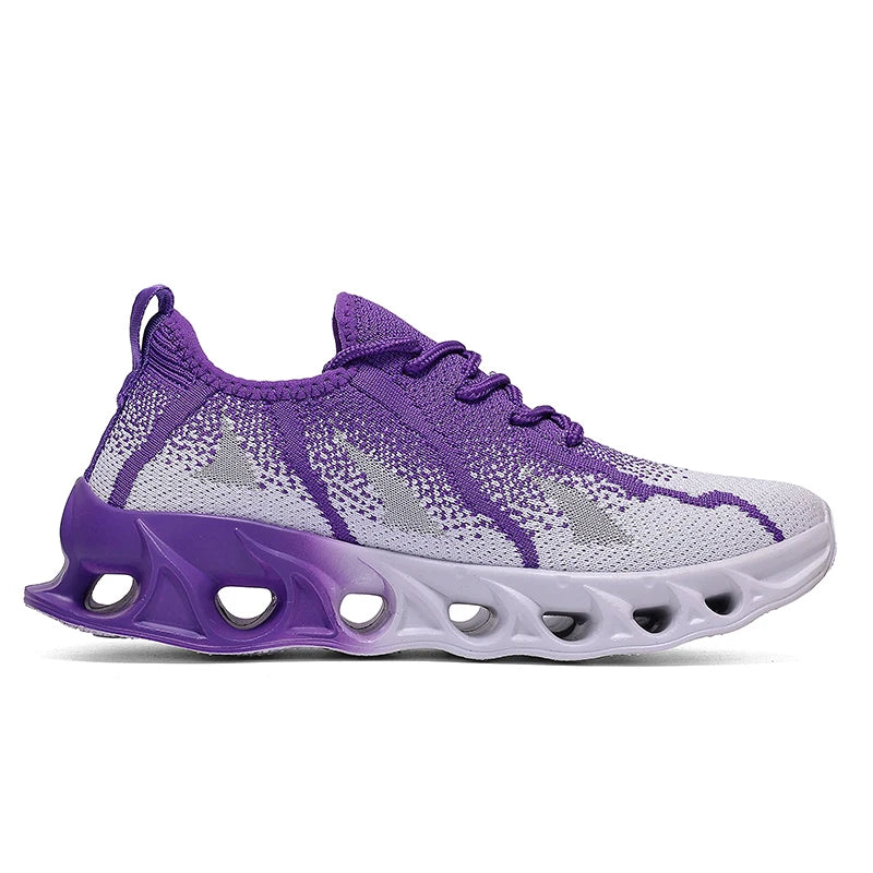 ELUVA Unisex Running Shoes Men Women Lightweight Mesh Breathable Comfortable Flat Soft Tennis Shoes Summer Lace-up Sneakers Man