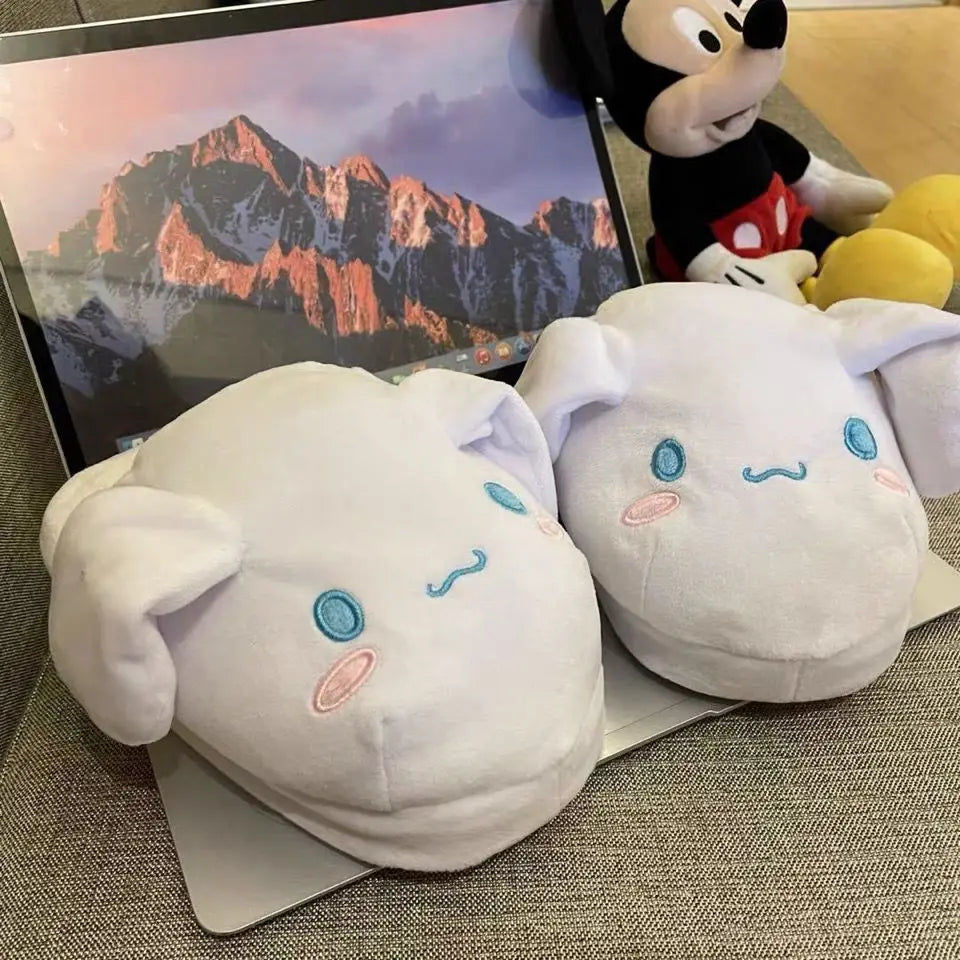 Sanrio Anime Cinnamoroll Movable Ears  Slippers