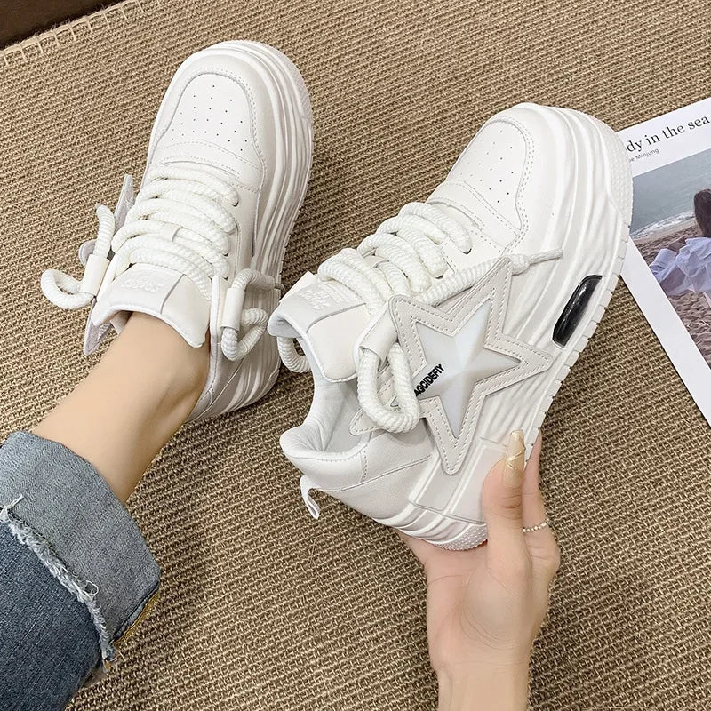 Women's Casual Sneakers Ladies Autumn New Breathable Vulcanized Sport Shoes Fashion Design Board Lightweight Women Canvas Shoes