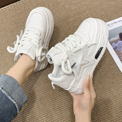 Women's Casual Sneakers Ladies Autumn New Breathable Vulcanized Sport Shoes Fashion Design Board Lightweight Women Canvas Shoes