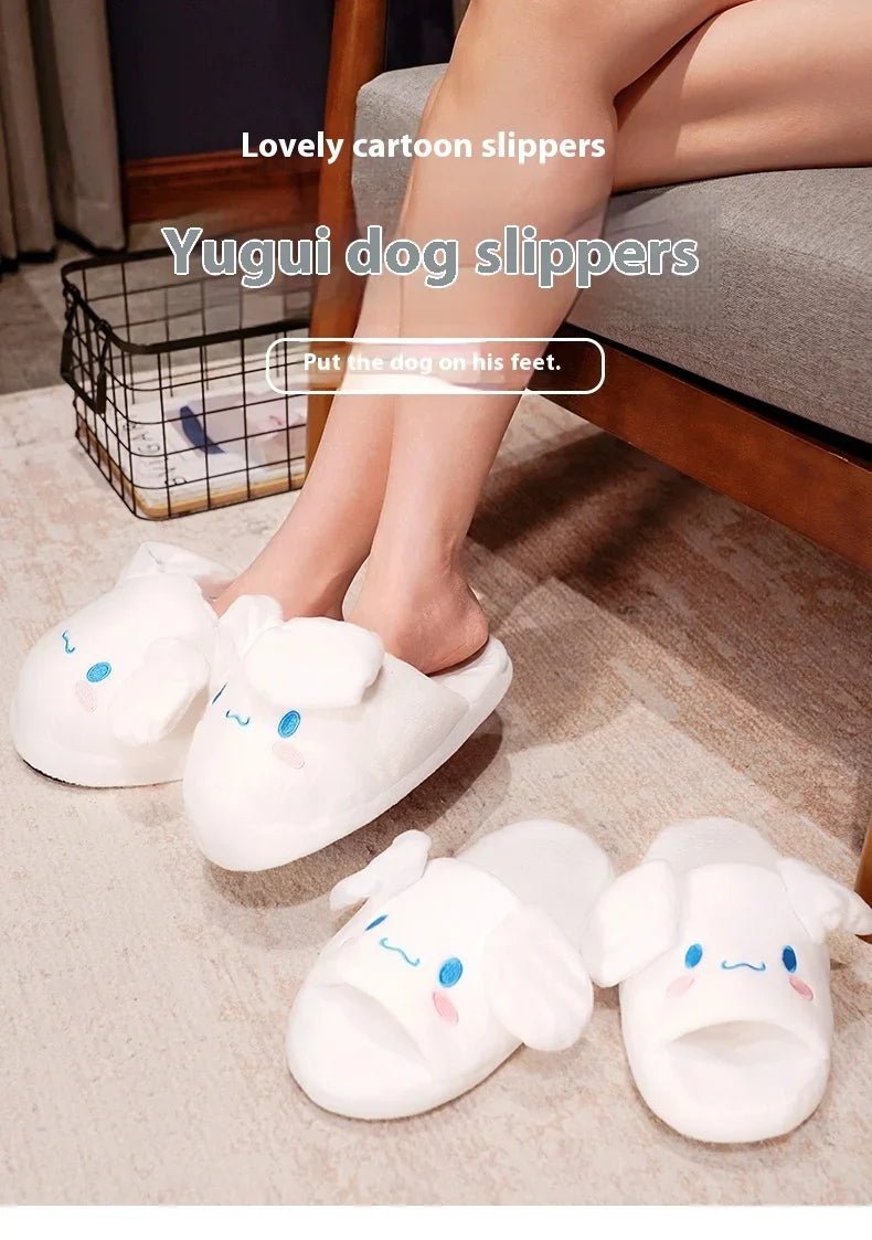 Sanrio Anime Cinnamoroll Movable Ears  Slippers