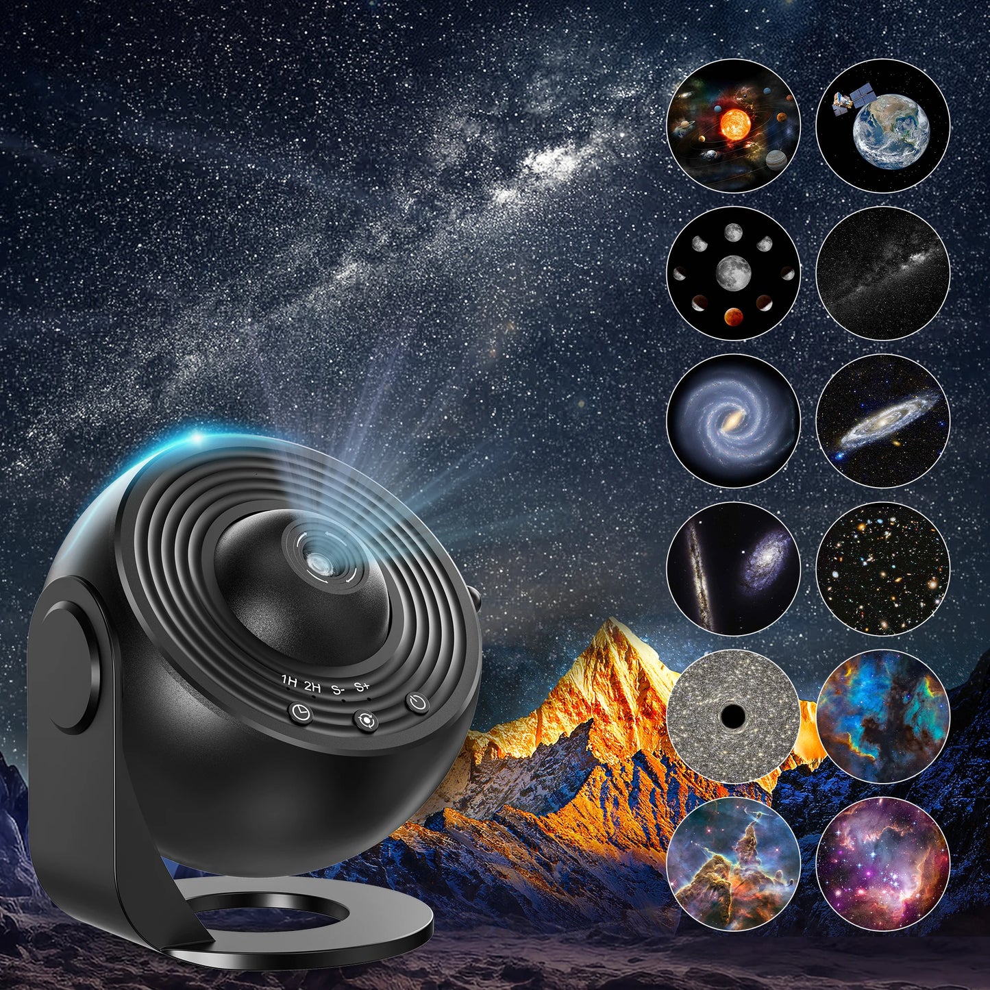 Galaxy Ultra Star Projector HD Image Area LED Night Light