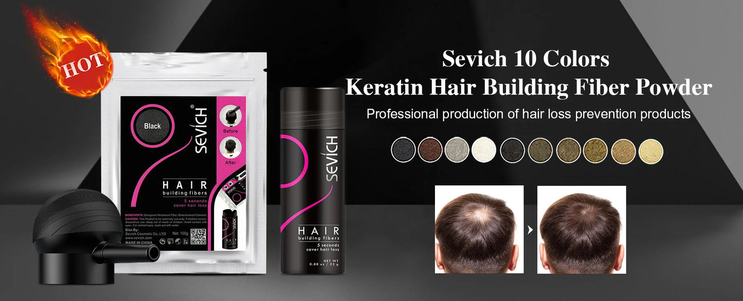 Sevich Hair Hold Spray For Men Hair Building Fiber Applicator Hair Fixing Spray Hair Hold Spray Water Salon Hair Styling Product