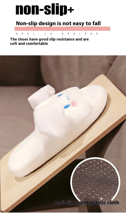 Sanrio Anime Cinnamoroll Movable Ears  Slippers
