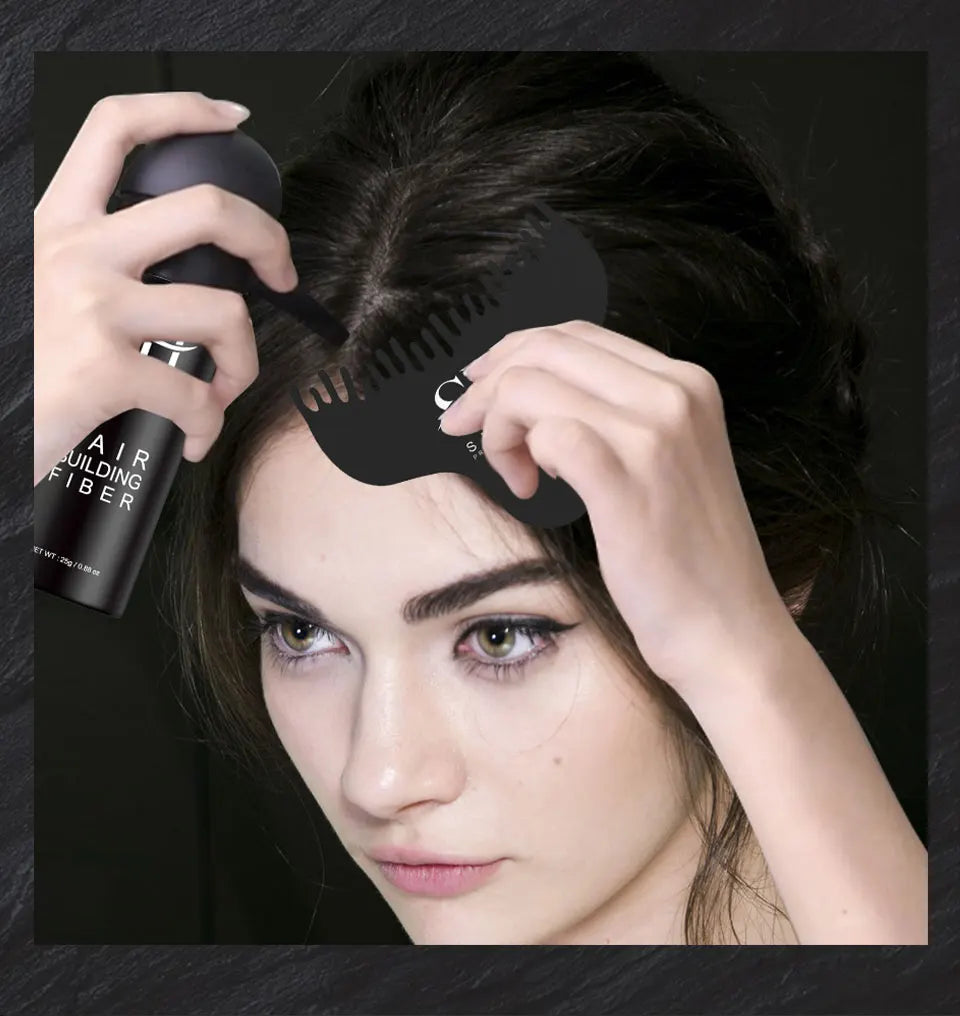 10 Colors Sevich Hair Fibers Keratin Fibers Applicator Hair Building Fibers Spray Hair Loss Instant Regrowth Thickening Powders