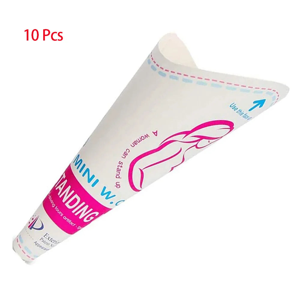 Disposable Female Urination Device Portable Standing Pee Paper Cup Women Urinal Funnel for Pregnant Travel Camping Outdoor