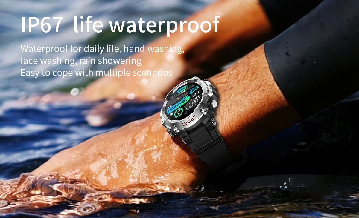 LaNikar Smart Watch AMOLED Display With In-Ear Bluetooth Headset Heart Rate Blood Pressure Oxygen Saturation Monitoring HD Audio