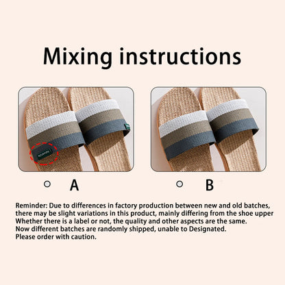 Fabric Unisex Slippers Summer Slip-On Home Slippers Breathable Soft Indoor Slippers