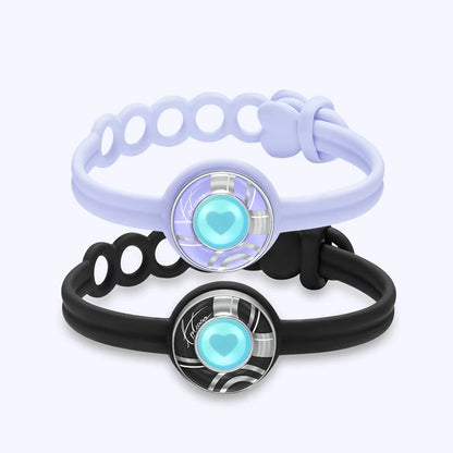 Totwoo Long Distance Touch Bracelets for Couples-Candy Series, Vibration & Light up for Love Couples Bracelets Relationship Gift