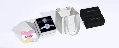 Totwoo Long Distance Touch Bracelets for Couples-Candy Series, Vibration & Light up for Love Couples Bracelets Relationship Gift