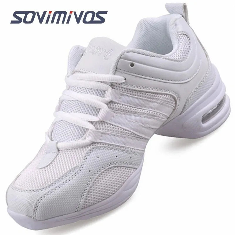 Hot Sale 2022 EU35-41 Sports Feature Soft Outsole Breath Dance Shoes Sneakers For Woman Practice Shoes Modern Dance Jazz Shoes