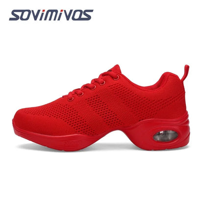 Hot Sale 2022 EU35-41 Sports Feature Soft Outsole Breath Dance Shoes Sneakers For Woman Practice Shoes Modern Dance Jazz Shoes