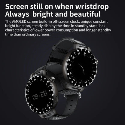 KUMI GT6 Pro 1.3-inch AMOLED Screen Bluetooth Call5.1 IP68 Waterproof Eight light modes Chinese fashion style Smart watch