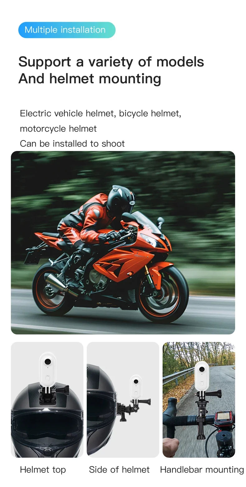 Exquisite WIFI 1080P/4k Magnetically Mounted H.265 Action Camera with Removable Cover 30m Waterproof Thumb  Camera