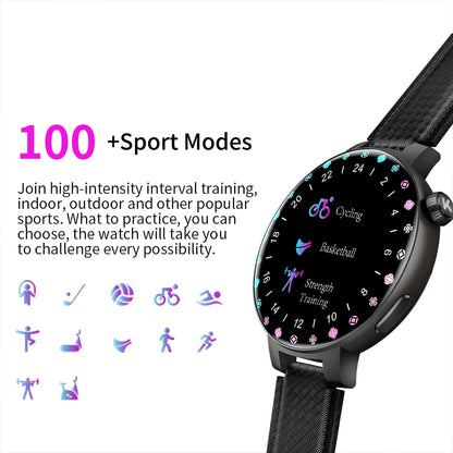 KUMI GT6 Pro 1.3-inch AMOLED Screen Bluetooth Call5.1 IP68 Waterproof Eight light modes Chinese fashion style Smart watch