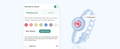 Totwoo Long Distance Touch Bracelets for Couples-Candy Series, Vibration & Light up for Love Couples Bracelets Relationship Gift