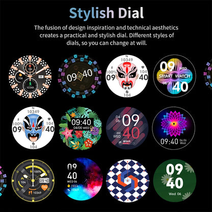 KUMI GT6 Pro 1.3-inch AMOLED Screen Bluetooth Call5.1 IP68 Waterproof Eight light modes Chinese fashion style Smart watch