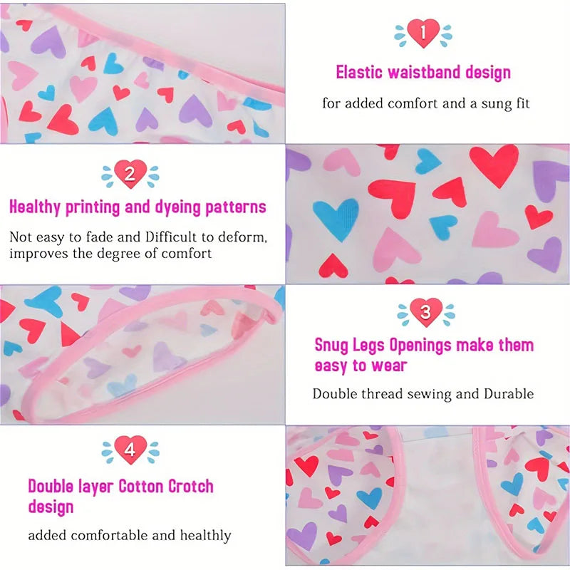 Multi-Pack 3/6/12Pieces Floral Baby Girls Briefs Cotton Toddlers Girls Panties Kids Underwear Soft Children Underpants For 2-11T