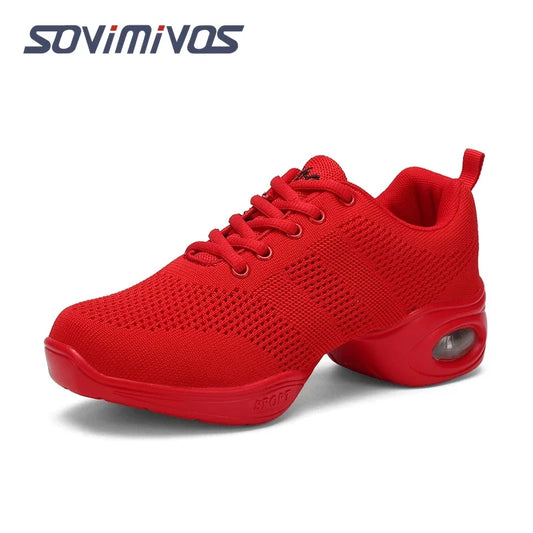Hot Sale 2022 EU35-41 Sports Feature Soft Outsole Breath Dance Shoes Sneakers For Woman Practice Shoes Modern Dance Jazz Shoes