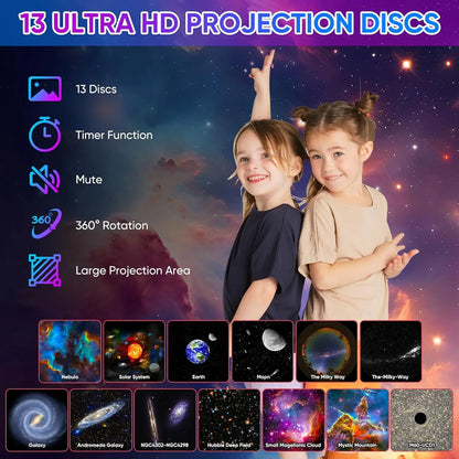 Galaxy Ultra Star Projector HD Image Area LED Night Light