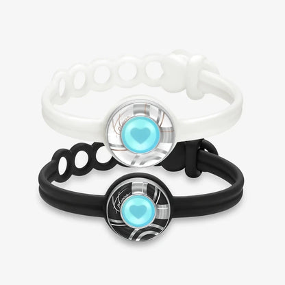 Totwoo Long Distance Touch Bracelets for Couples-Candy Series, Vibration & Light up for Love Couples Bracelets Relationship Gift