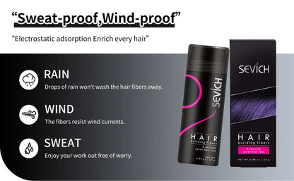 Sevich Hair Fiber For Thinning Hair & Bald Spot Instant Hair Growth Fiber Fill In Fine Or Thinning Hair Instantly Thicker Powder