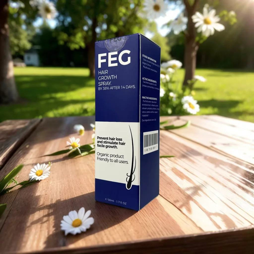 FEG Organic Anti Hair Loss Hair Growth Treatment Oil For Thicker Long Hair