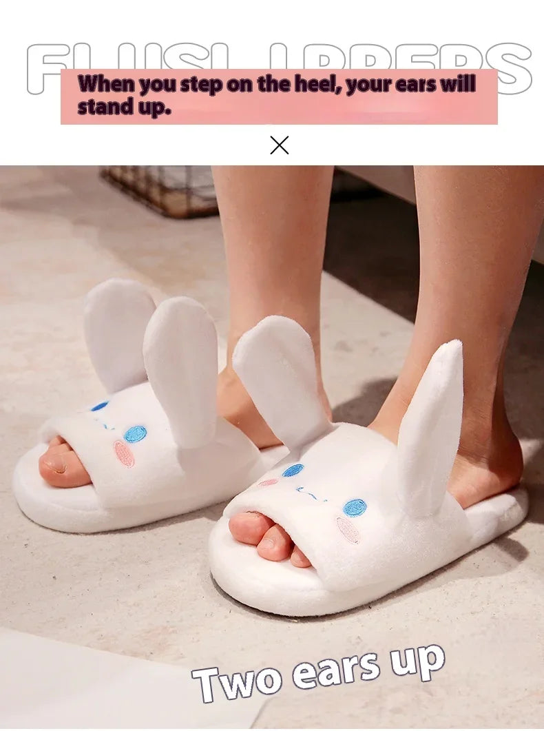 Sanrio Anime Cinnamoroll Movable Ears  Slippers