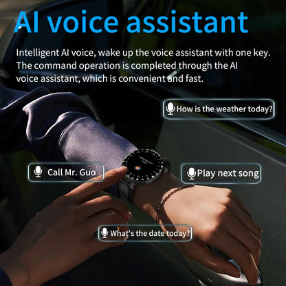 KUMI GT6 Pro 1.3-inch AMOLED Screen Bluetooth Call5.1 IP68 Waterproof Eight light modes Chinese fashion style Smart watch