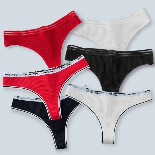 Women's underwear, sexy and breathable, low waisted triangle pants, thong pants, romantic girl pure cotton underwear