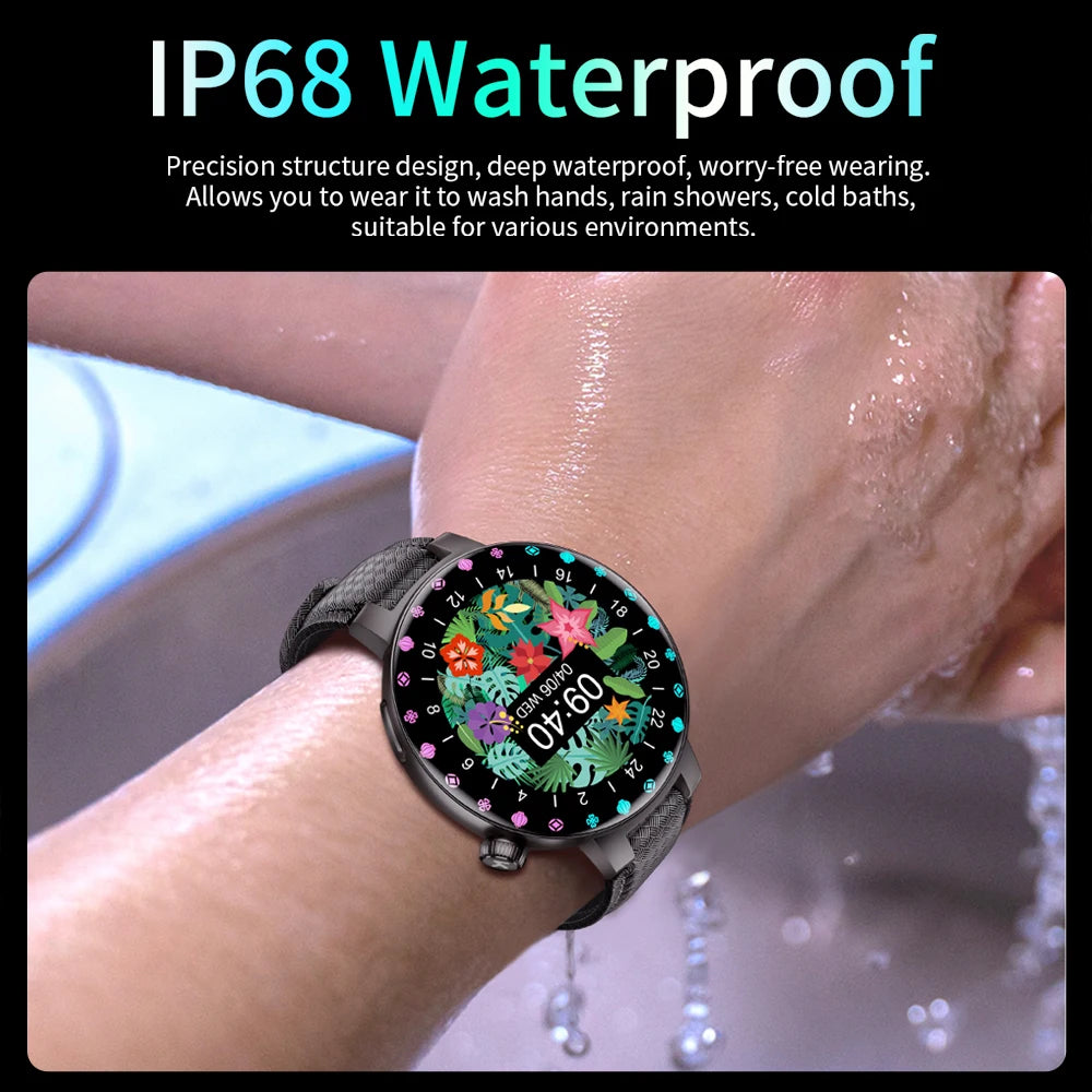 KUMI GT6 Pro 1.3-inch AMOLED Screen Bluetooth Call5.1 IP68 Waterproof Eight light modes Chinese fashion style Smart watch