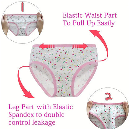 Multi-Pack 3/6/12Pieces Floral Baby Girls Briefs Cotton Toddlers Girls Panties Kids Underwear Soft Children Underpants For 2-11T
