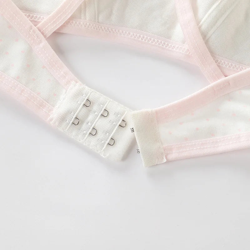 4 Pcs/Lot Girls Brassiere Cotton Underwear Back Buckle Design Adolescent Girls Training Bras Breathable Teenage Girl Tops Bra