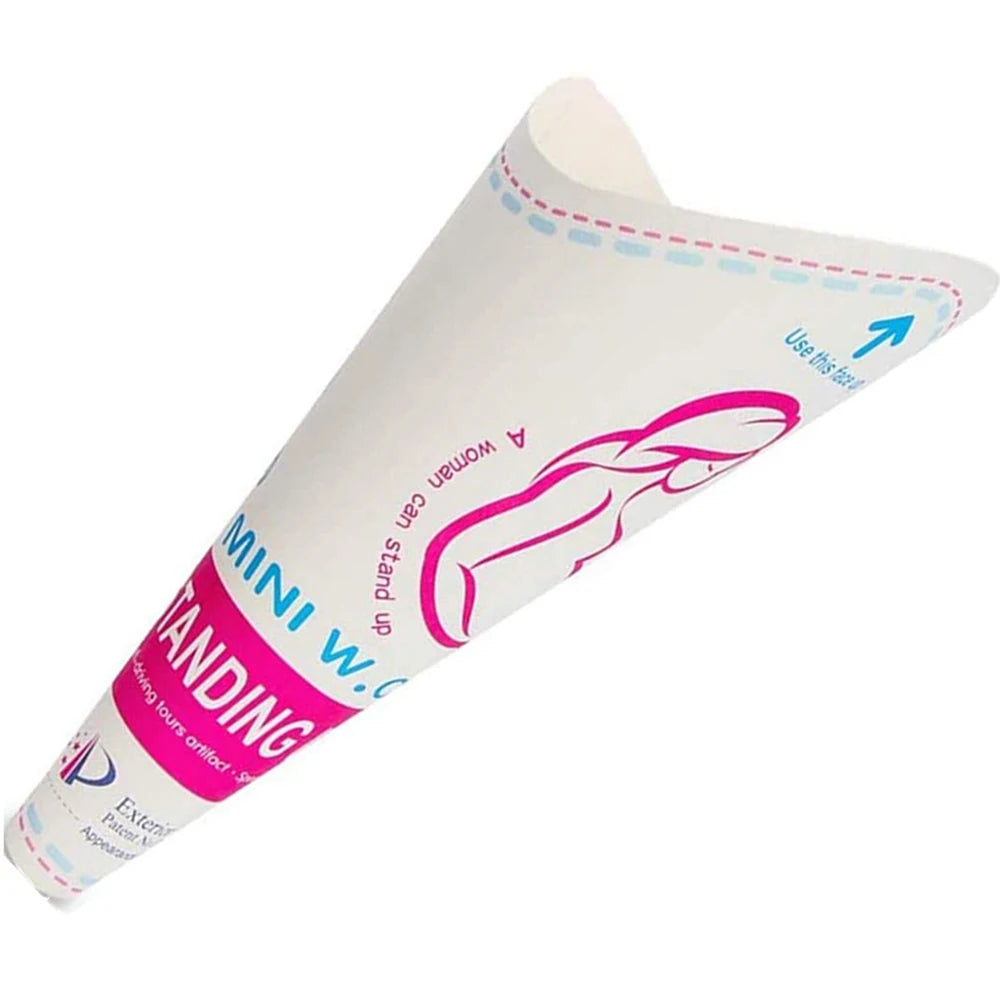Disposable Female Urination Device Portable Standing Pee Paper Cup Women Urinal Funnel for Pregnant Travel Camping Outdoor
