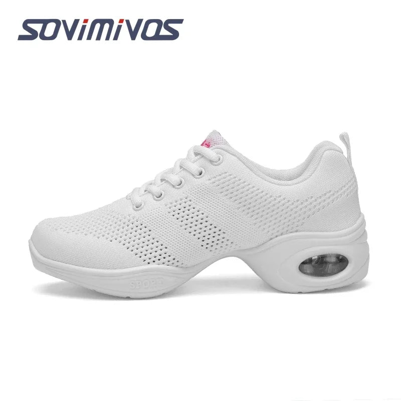 Hot Sale 2022 EU35-41 Sports Feature Soft Outsole Breath Dance Shoes Sneakers For Woman Practice Shoes Modern Dance Jazz Shoes