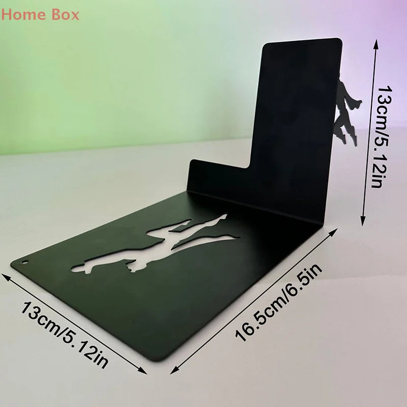 Creative Super Hero Bookshelf Figurines Metal Book Storage Display