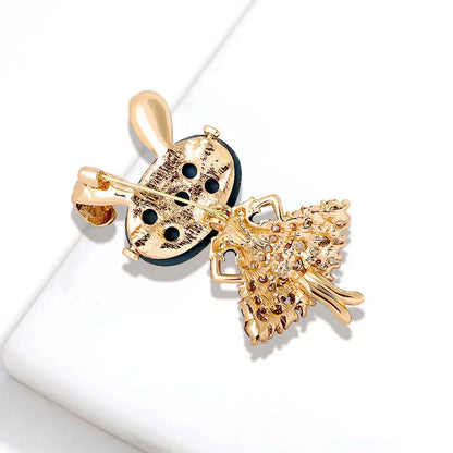 Rhinestone Rabbit Brooches For Women Sparkling Beauty Animal Charm Bunny Casual 2 Colors Brooch Pins Jewelry Gifts For Girl