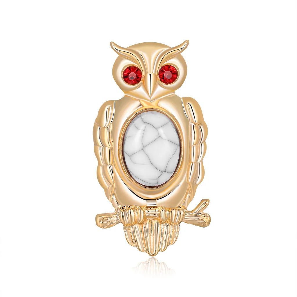 Lovely Owl Brooches For Women Korean Trendy Rhinestone Jewelri Brooch Bird Animal Pin Badg Clothes Decorative Pins Corsage Gifts