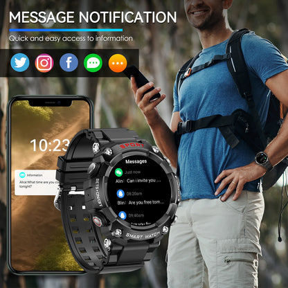LaNikar Smart Watch AMOLED Display With In-Ear Bluetooth Headset Heart Rate Blood Pressure Oxygen Saturation Monitoring HD Audio