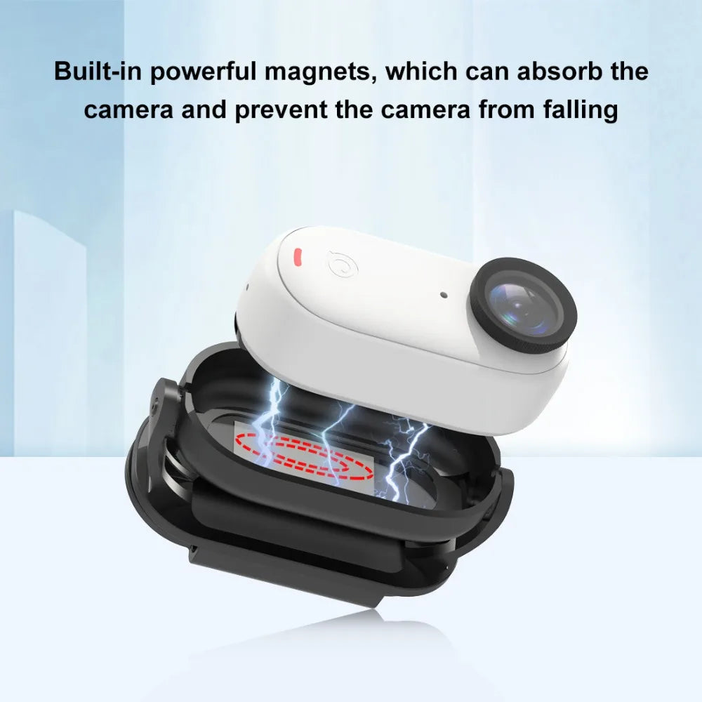 For Insta360 GO3 / GO2 Easy Clip Hat Clip Quick Release Clamp Magnetic Frame Fixed Mount Bracket Thumb Camera Accessories