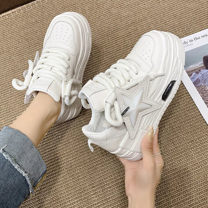 Women's Casual Sneakers Ladies Autumn New Breathable Vulcanized Sport Shoes Fashion Design Board Lightweight Women Canvas Shoes