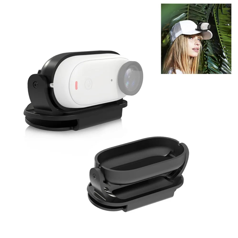 For Insta360 GO3 / GO2 Easy Clip Hat Clip Quick Release Clamp Magnetic Frame Fixed Mount Bracket Thumb Camera Accessories